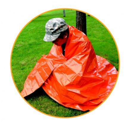 Одеяло теплосберегающее Emergency Blanket - Orange