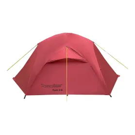 Палатка RockLand Cycle 2 Si бордовая, двухместная Alu
