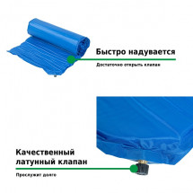 Коврик самонадувающийся 186x55x4 см M1864, Green Glade