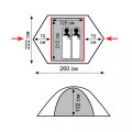Палатка Tramp Sarma 2-местная v2, серый