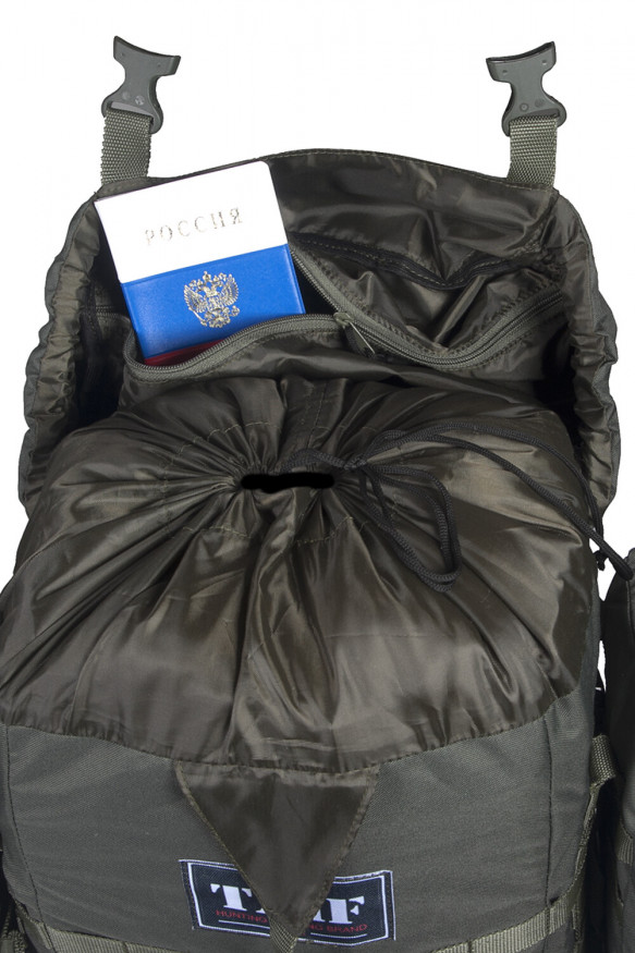 Рюкзак тактический Сармат 1, Оксфорд, черный, 65 л, ТАЙФ