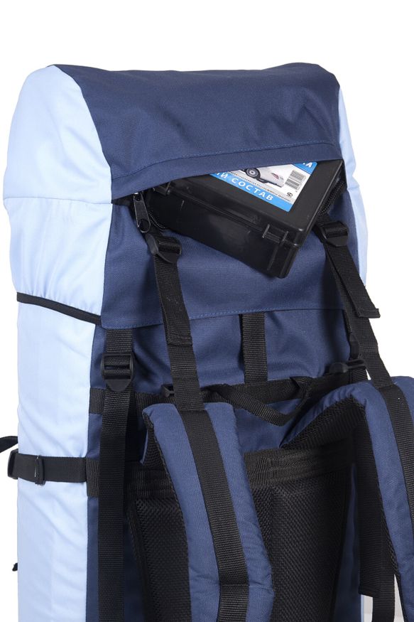 Рюкзак туристический Оптимал 4, синий-голубой, 100 л, ТАЙФ