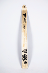 Лыжи ОХОТНИК, дерево-пластик, длина 155 см, ширина 15 см