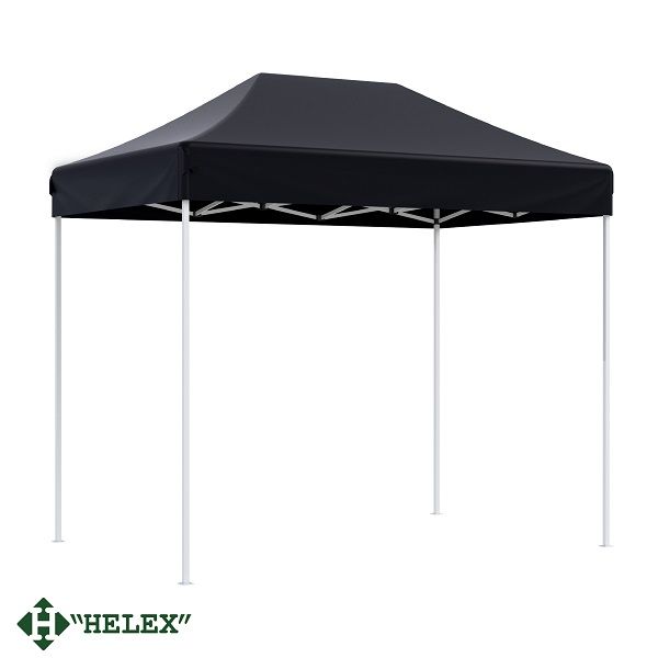 Тент-шатер Helex 24322, (раскладывается гармошкой) 3х2х3м полиэстер, черный 