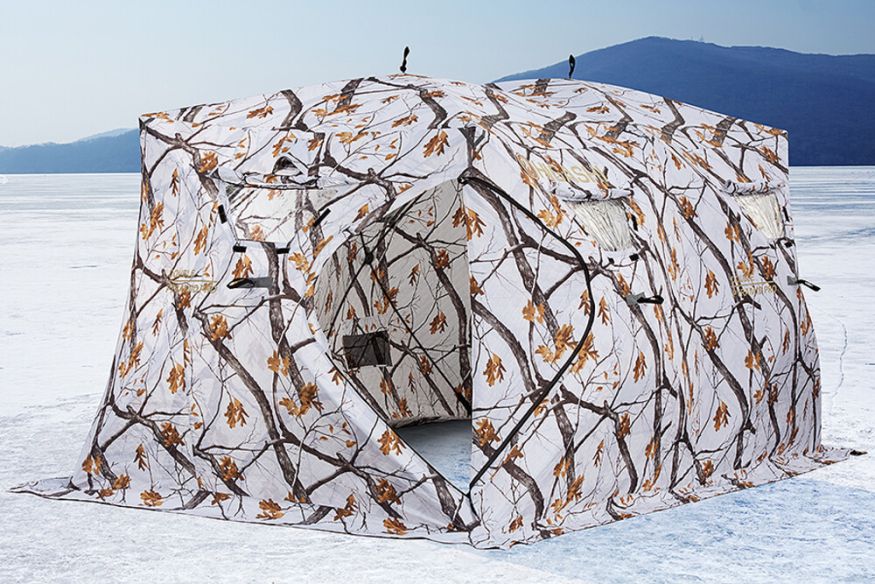 Палатка зимняя Higashi Double Winter Camo Pyramid Pro (трехслойная)