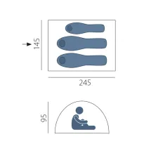 Палатка Arten Festival 3, синяя 