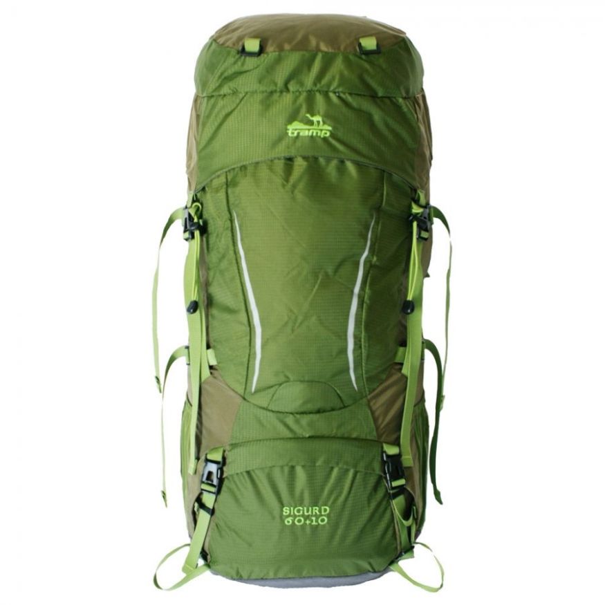 Рюкзак туристический Sigurd 60+10 зеленый, Tramp