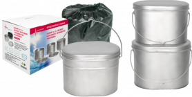 Набор из 3-х котелков 6,5;10;12 л "Матрешка" (титан) Роза Ветров