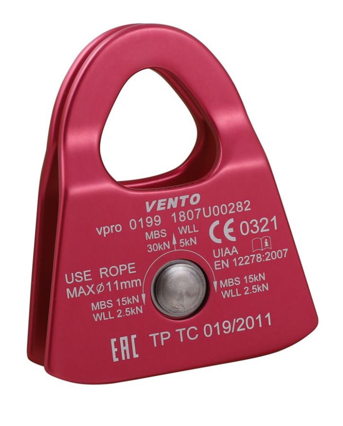 Блок-ролик одинарный Соло дюраль, с подшипником, Венто